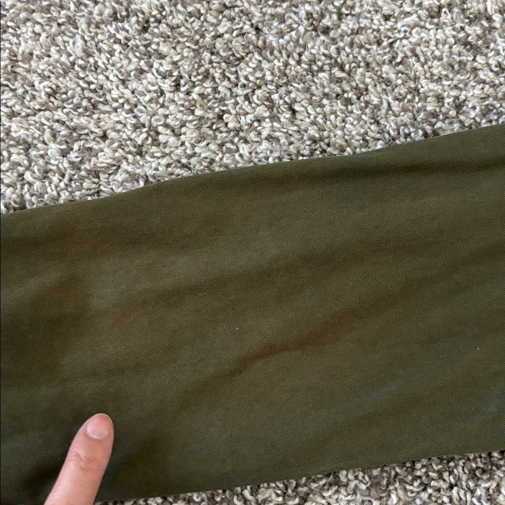 Women’s Olive Utility Canvas Jacket Size S 100% Cotton - Picture 10 of 10